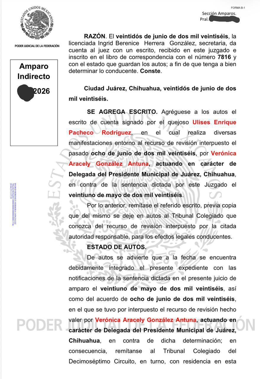 Municipio de Juárez gasta recursos públicos para litigar y evitar revelar si familiares de Cruz Pérez Cuéllar cobran más de 80 mil pesos al mes